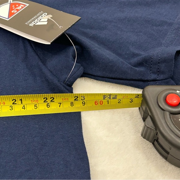 Los Angeles LA Galaxy MLS Soccer Navy Blue Adidas The Go-To Tee Shirt Men’s - Picture 6 of 12